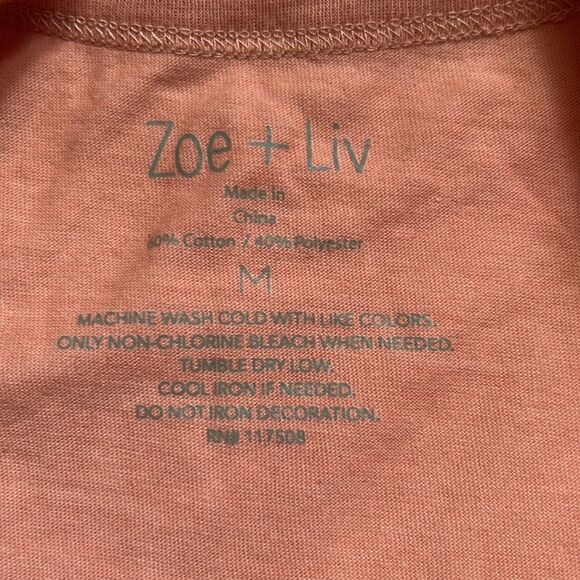 ⭐️nwt Zoe+LivChoose Kindness Short Sleeve Graphic T-Shirt - Rose⭐️ - Picture 5 of 7